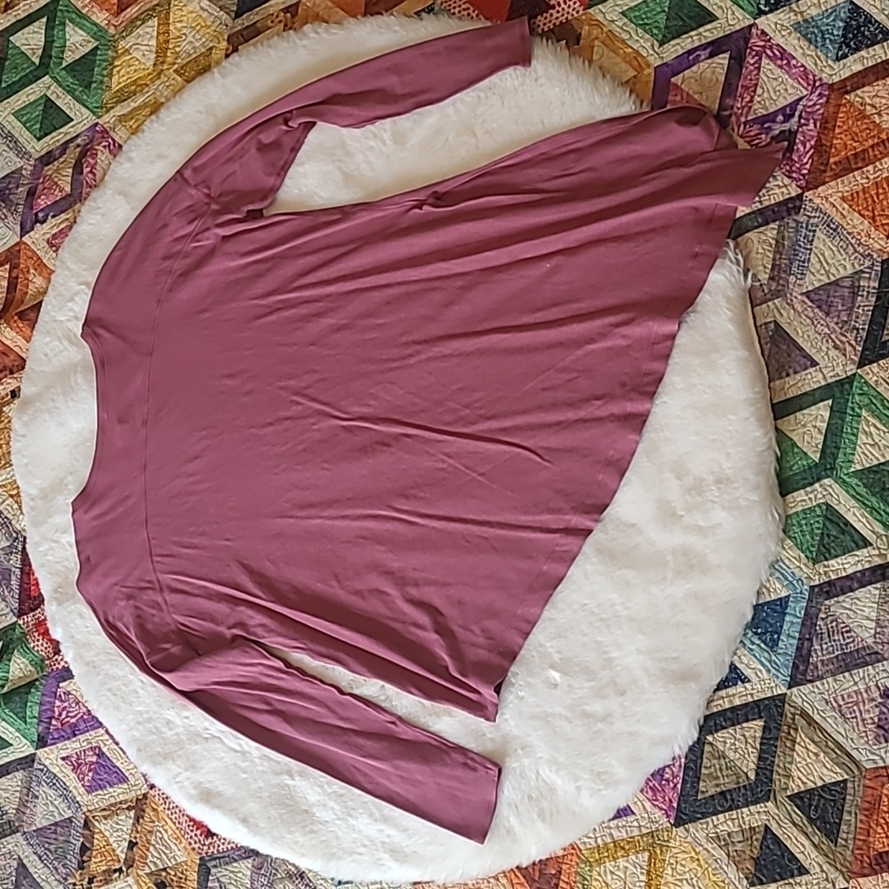 Lululemon Maeve To The Point Long Sleeve Assymetical Hem Side Tie Top - Picture 7 of 8